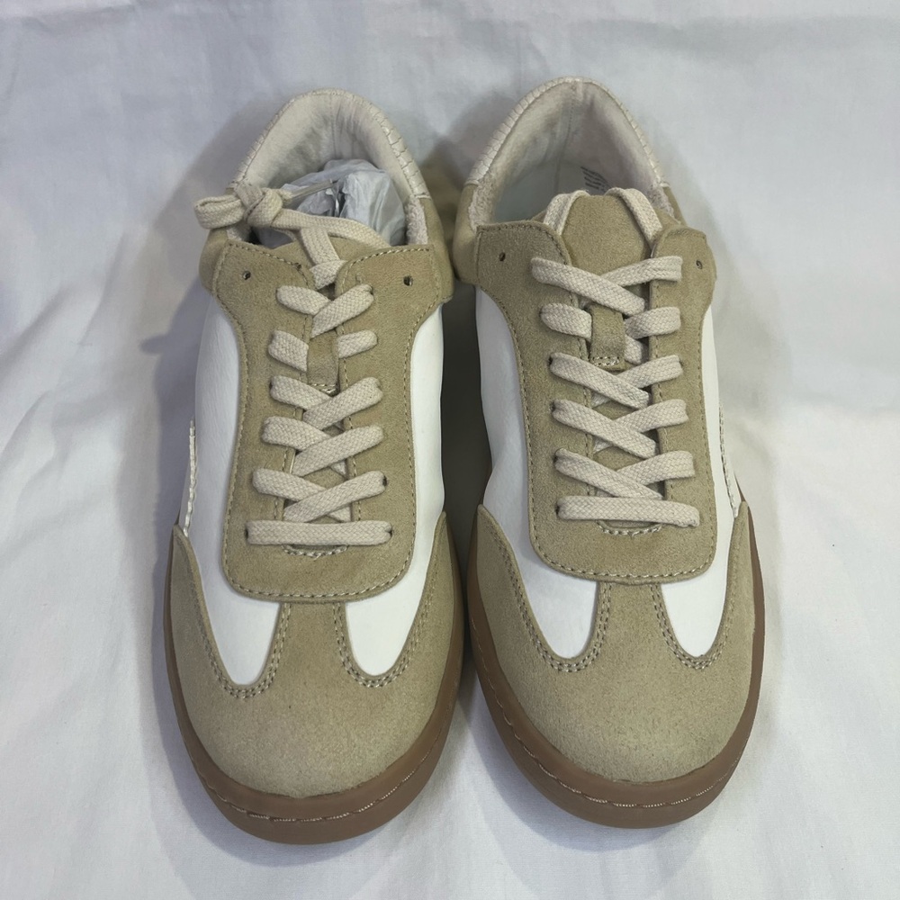 Dolce Vita Beige and White Sneakers